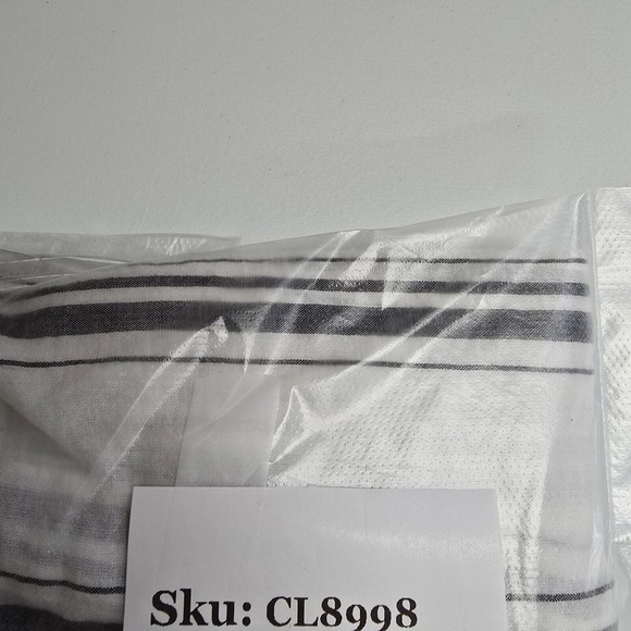 Roller Rabbit Top Womens S Gray White Tunic Tassel Long Sleeve Cotton Beach READ - Picture 15 of 15